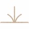 Ekena Millwork Richland Smooth Timber Gable Bracket, Douglas Fir, 96"W x 56"H x 1 1/2"D x 3 1/2"F, 14/12 Pitch GBW096X56X0204RIC00SDF - alternate 1